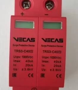 Limitator de tensiune (descărcător) bipolar TRS3-C40 DC1000VDC/2P