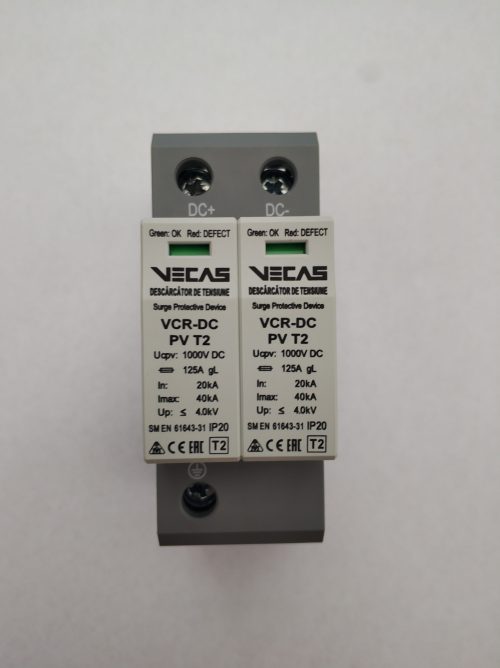 Ограничитель напряжения (разрядник) двухполюсный TRS3-C40 DC1000VDC/2P